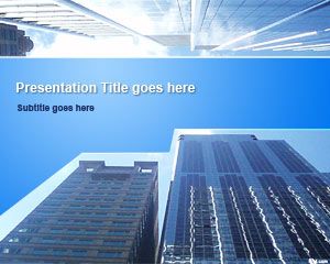 Format de afaceri PowerPoint Skyscrapers