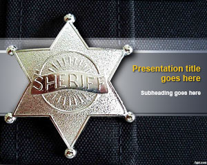 Plantilla de PowerPoint Sheriff Plantilla de PowerPoint Sheriff