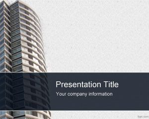 Costruzioni di appartamento PowerPoint Template