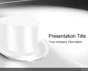 Szablon Top White Hat PowerPoint