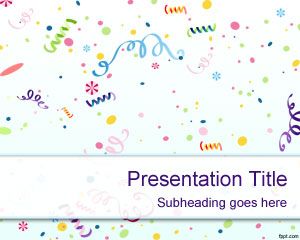 Modèle PowerPoint Anniversaire Enfants