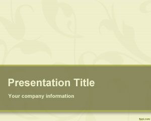 Template Verde PowerPoint Organic