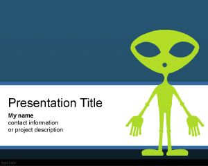 Plantilla de PowerPoint UFO