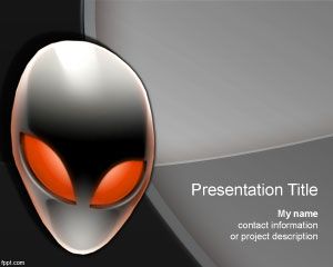 Uzaylı PowerPoint Şablonu