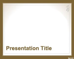 Formal Style PowerPoint Template