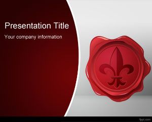 Modèle Wax Seal PowerPoint