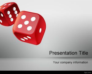 擲骰子的PowerPoint模板