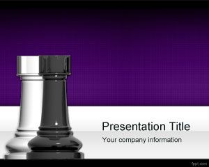 Szachy wieże PowerPoint Template