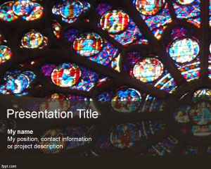 Template vitral PowerPoint
