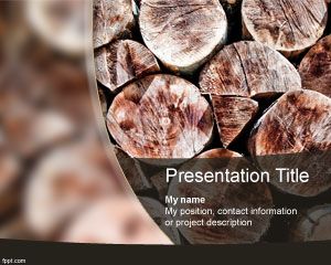 Plantilla de PowerPoint troncos