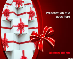 Plantilla de PowerPoint regalos
