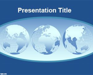 World continents PowerPoint Template