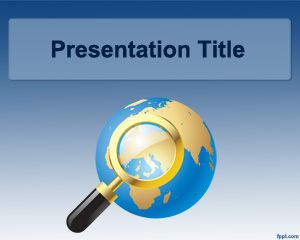 Uluslararası Dünya PowerPoint Şablon