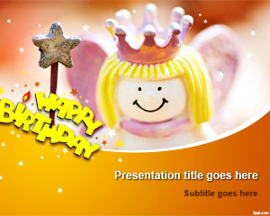 Szczęśliwa Szablon urodzin PowerPoint