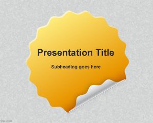 Çıkartma PowerPoint Şablonu