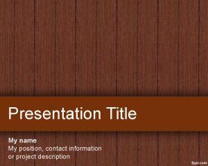 Modello di legno Materiale di PowerPoint