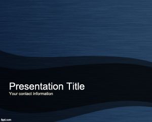 Plantilla azul de titanio PowerPoint