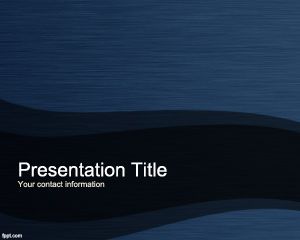 Template biru Titanium PowerPoint