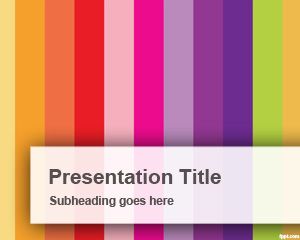 Vertikale Bunte Bars Powerpoint-Vorlage