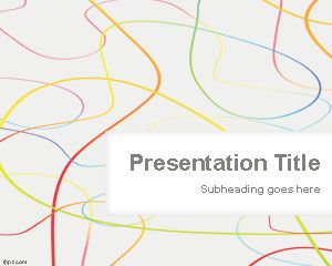 Color Loose Lines PowerPoint Template