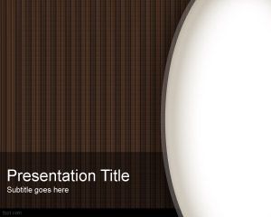 Plantilla oscura de madera PowerPoint