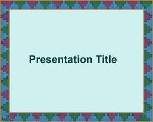 Triangles Bordure PowerPoint Template