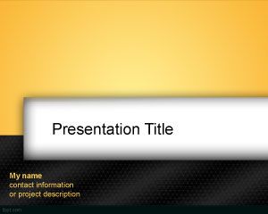 Plantilla de naranja Negro PowerPoint