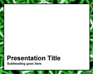 Varillas verdes plantilla de PowerPoint Marco