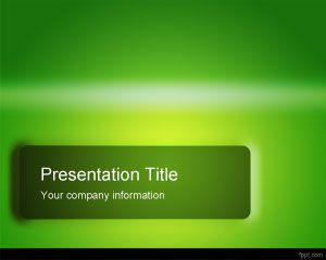 Yeşil Parlak PowerPoint Şablonu