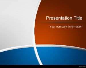 Blu e marrone Modello di PowerPoint