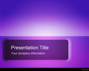 Violet Template PowerPoint impresionant