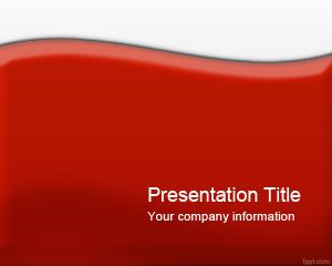 Glossy Red PowerPoint Template