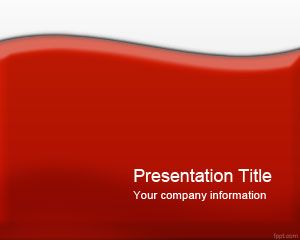 Template Red PowerPoint Glossy