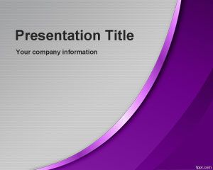 紫崇高的PowerPoint模板