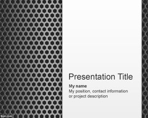 Logam Template Permukaan PowerPoint