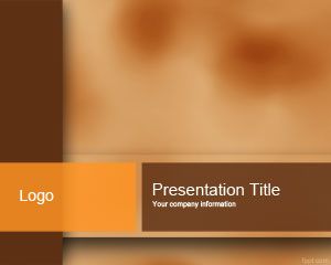 Шаблон PowerPoint Цвет Коричневый