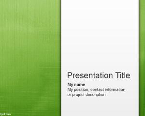 Шаблон Светло-зеленый Аннотация PowerPoint