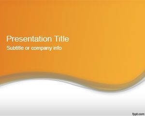Abstract Orange PowerPoint Template 2012