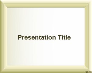 Simple Photo Frame PowerPoint Template
