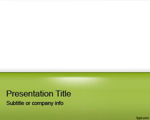 Шаблон Green Gloss PowerPoint