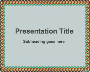 Dekoratif Çerçeve PowerPoint Şablon