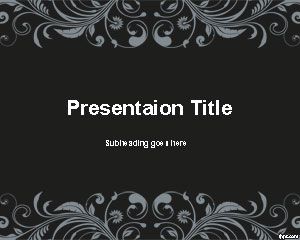 Koyu Klasik PowerPoint Şablon