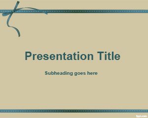 Шаблон Sepia Gift PowerPoint