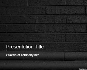 Dark Bricks PowerPoint Template