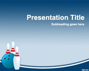 Bowling PowerPoint Şablonu