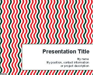 Шаблон вертикальных волнистых линий PowerPoint