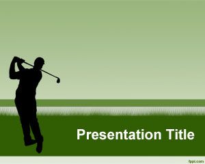 Plantilla de PowerPoint Golf