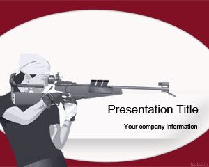 Template PowerPoint Shooting olympic