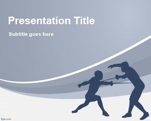 Scrimă PowerPoint Template