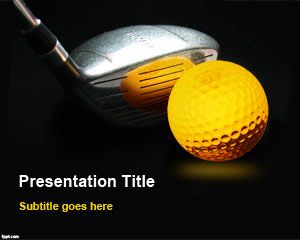 Golf Kulübü PowerPoint Şablon